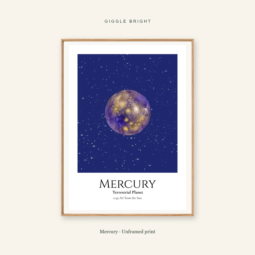 Mercury Giggle Bright framed print; frame not included