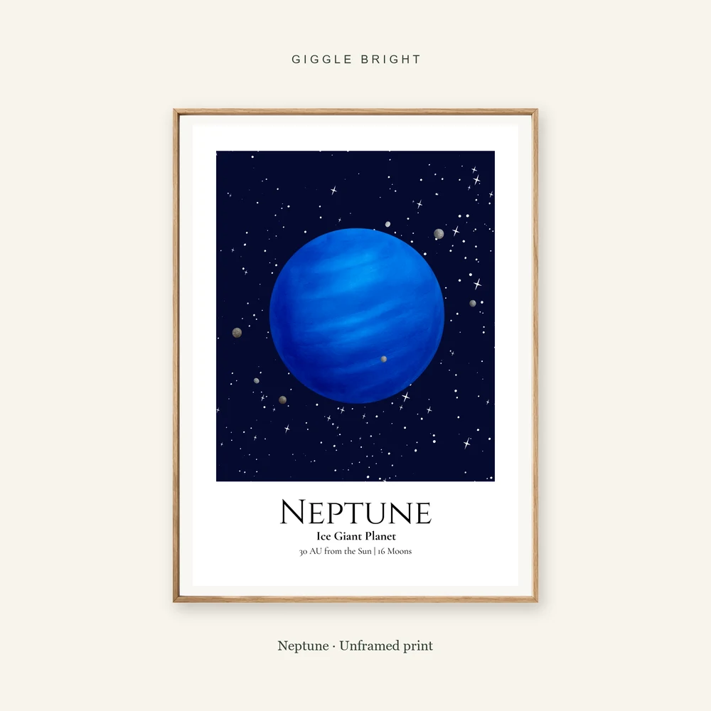 Neptune Giggle Bright framed print; frame not included