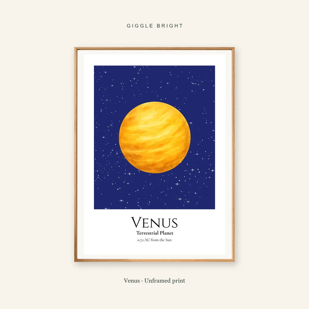 Venus Giggle Bright framed print; frame not included